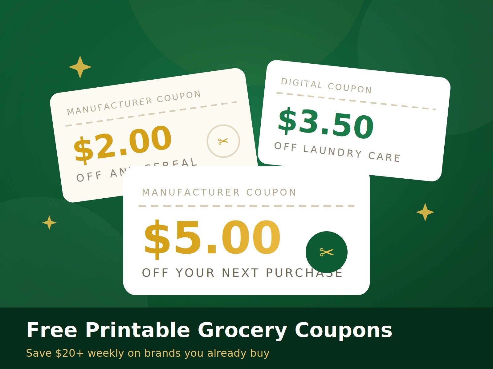Free Printable Grocery Coupons